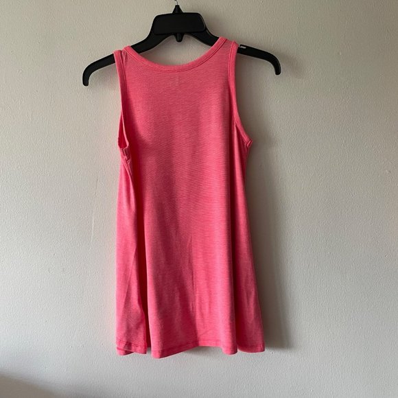 🔥 Old Navy | Girl's Relaxed Fit Coral Crew Neck Tunic-Length Tank Top L 10-12 - Picture 4 of 5